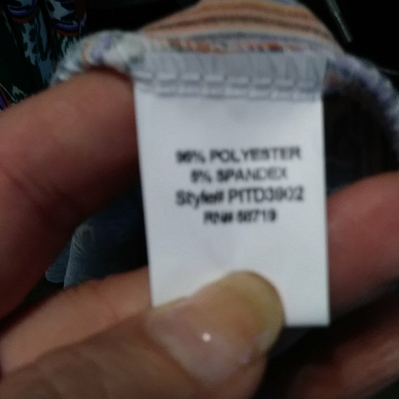 NY Collection pleated skirt dress - Picture 4 of 8